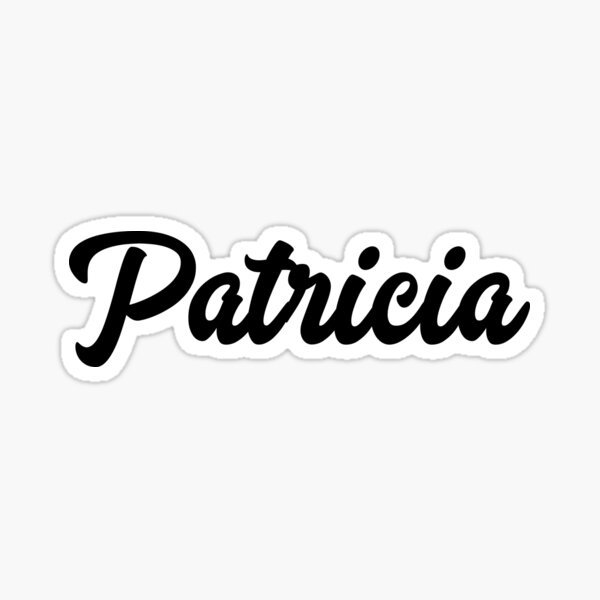 Patricia Custom Text Birthday Name Sticker For Sale By Frank