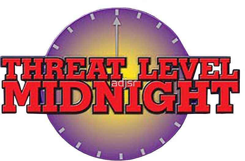 "Threat Level Midnight" Stickers by adjsr Redbubble