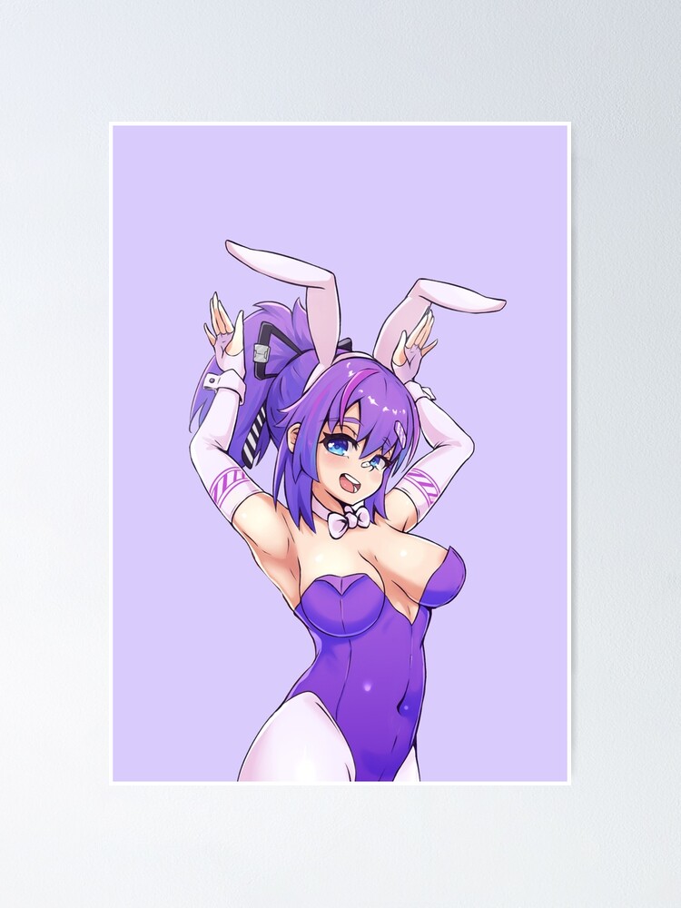 Projekt Melody Bunny Vshojo Vtuber Poster For Sale By Lewd Weeb Shop