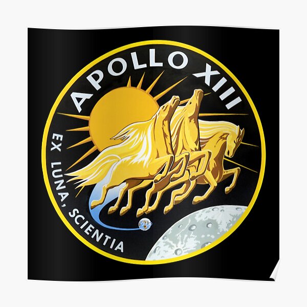 Apollo 13 Logo Poster For Sale By Trendistudio Redbubble