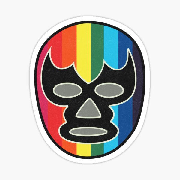 Vintage Gay Pride Luchador Mask Sticker For Sale By Fearcity Redbubble