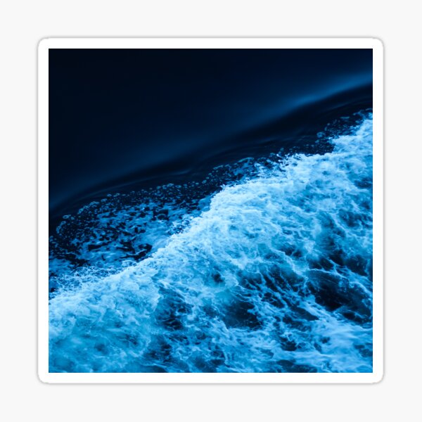 BLUE OCEAN WAVES Sticker For Sale By Elnahal Redbubble