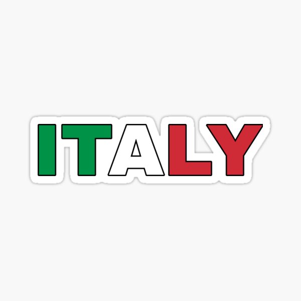 Flag Of Italy Sticker For Sale By Bc Redbubble