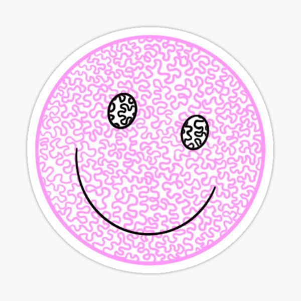 Smiley Face Sticker For Sale By Emmapfranklin Redbubble