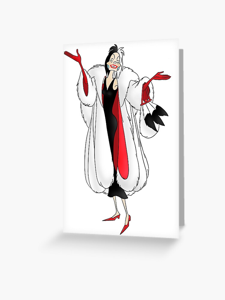 Cruella De Vil Cosplay Cruella Costume Dress Halloween Outfit Full Set