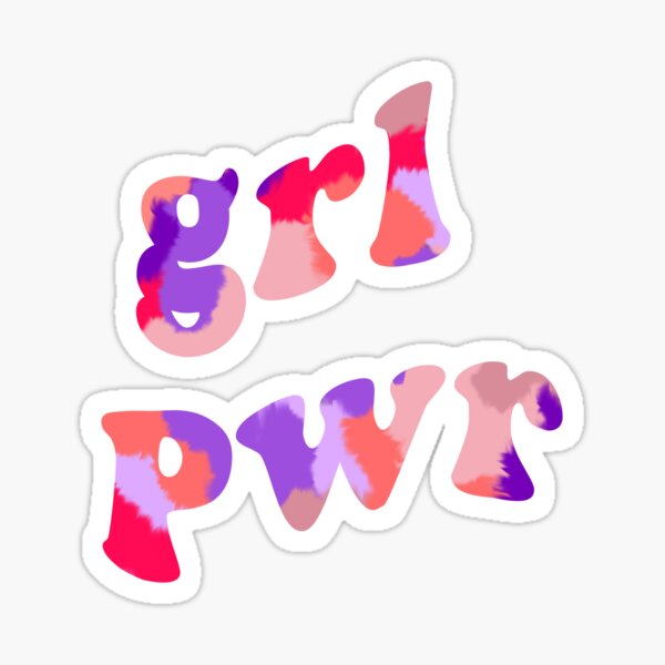 Grl Pwr Sticker For Sale By Rebiskacreates Redbubble