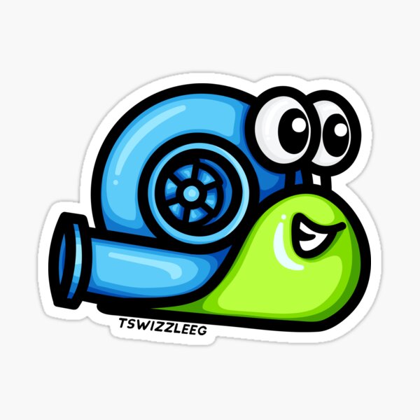 Turbo Snail Version Blue Green Sticker For Sale By Tswizzleeg