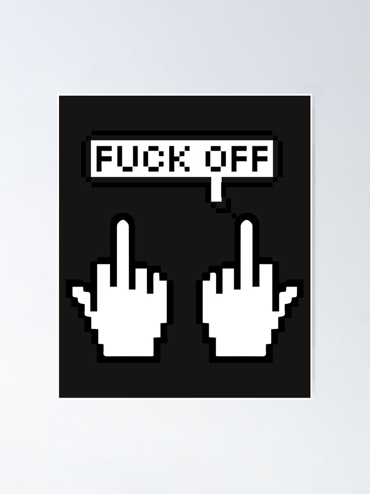 Fuck You Emoji Poster By ZORO33 Redbubble