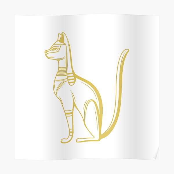 Cat Goddess Pussy Poster By WorldPrintTees Redbubble