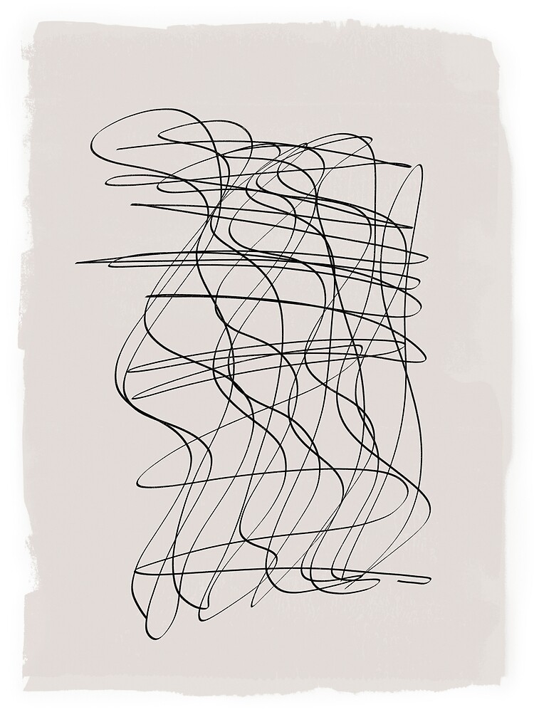 Dance Minimal Abstract Line Drawing Poster For Sale By