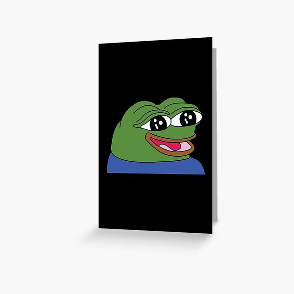 PeepoHappy Emote High Quality Greeting Card For Sale By
