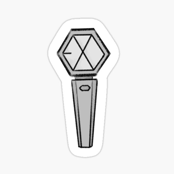 Exo Lightstick Sticker By Tesidraws Redbubble