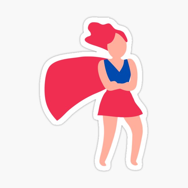 Girl Power Superwoman Sticker By Jaja 22 Redbubble