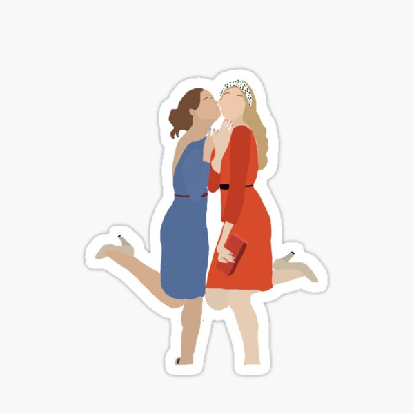 Blair And Serena Sticker Sticker For Sale By Teenagedesign Redbubble