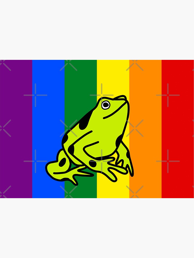 Gay Pride Frog Sticker For Sale By Littol Creacher Redbubble