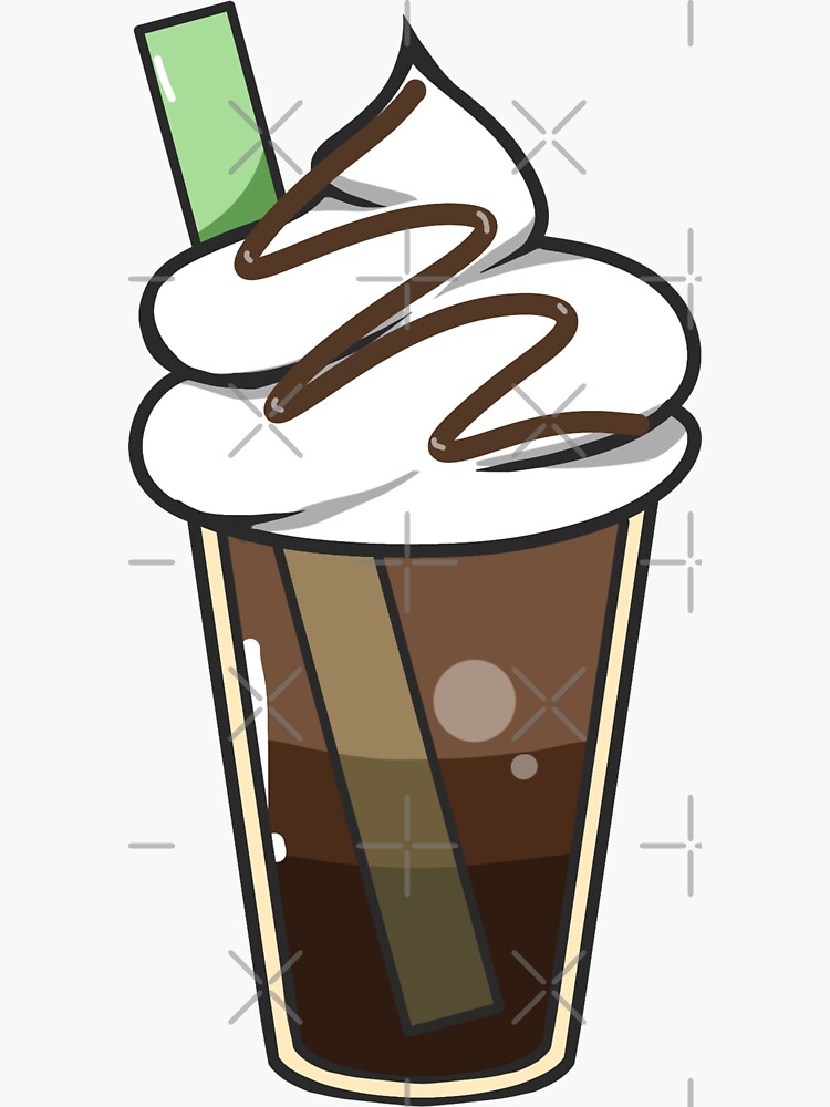 Chocolate Frappuccino Sticker For Sale By Qutieflyshop Redbubble