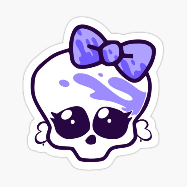 My Custom Skullette Sticker For Sale By HayleyHoward Redbubble