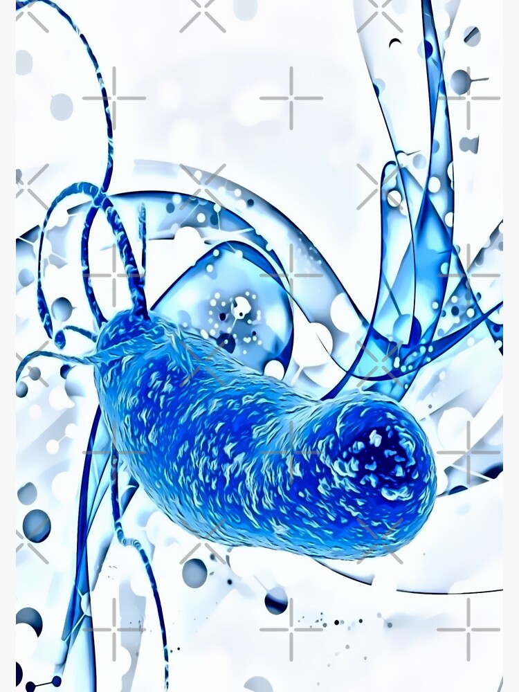 Pegatina Microbiolog A Imagen Generada En D Bacterias Dibujos