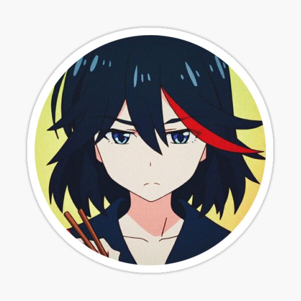 Ryuko Matoi Kill La Kill Sticker By Galaxy Wolves Redbubble