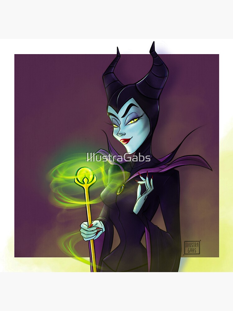 Maleficent Sticker For Sale By IllustraGabs Redbubble