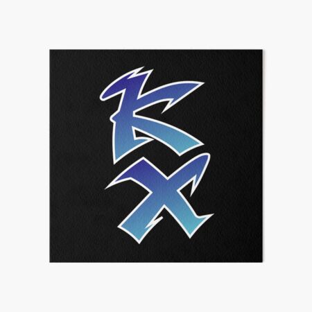 Vintage Kawasaki Blue Kx Logo Art Board Print By Yzkdesign Redbubble