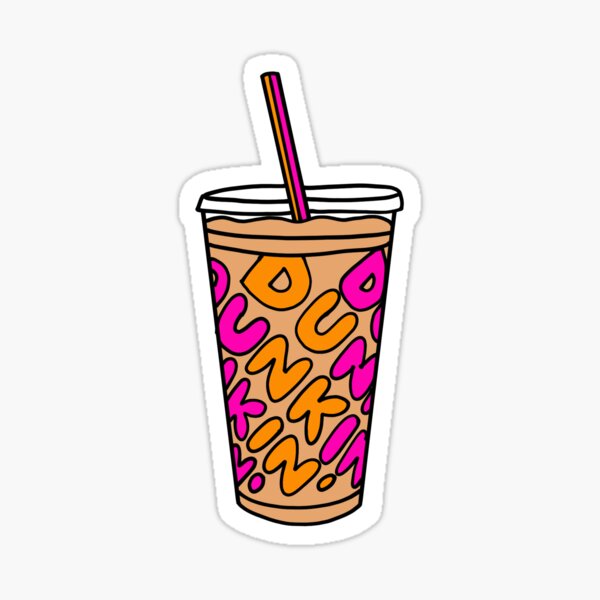 Dunkin Donuts Iced Coffee Cup Sticker For Sale By Flanneryburke