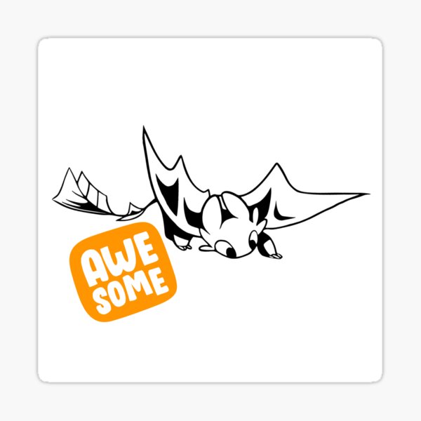 Awesome Night Fury Sticker For Sale By Pedrocardoso Redbubble