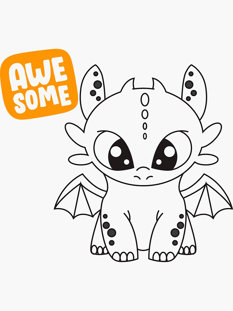 Awesome Night Fury Sticker For Sale By PedroCardoso8 Redbubble