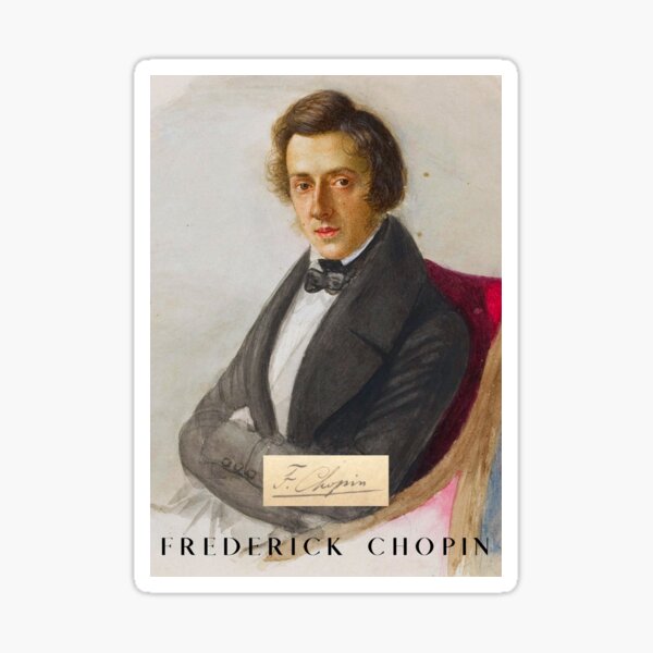 Fr D Ric Chopin Composer Pianist Sticker For Sale By Artsphere