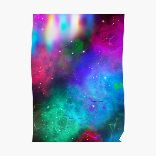 Space Nebula Poster For Sale By Dashuniverse Redbubble