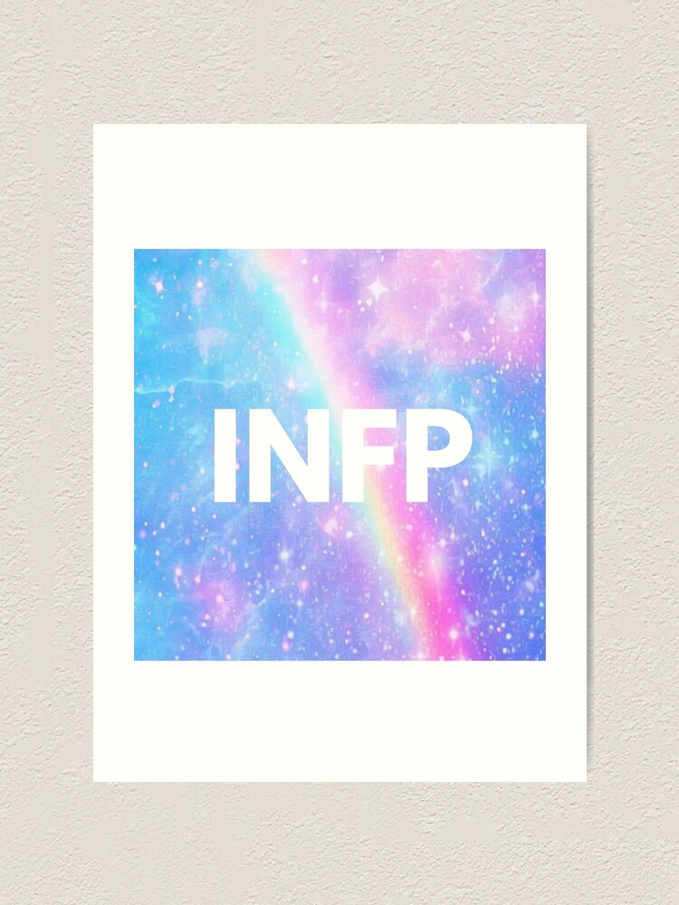 INFP Galaxy Rainbow Pastel MBTI Merch Art Print By Lamweixing