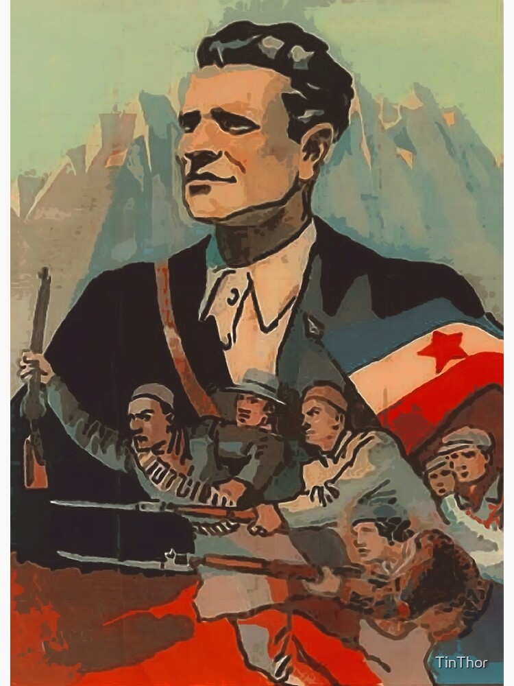 Jugoslavija Josip Broz Tito Poster Old Yugoslav Tito Poster For