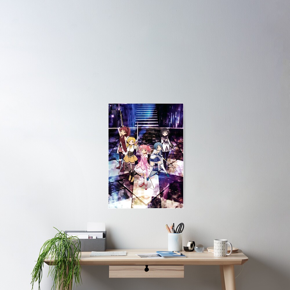 Puella Magi Madoka Magica Group Poster For Sale By Anisutekka