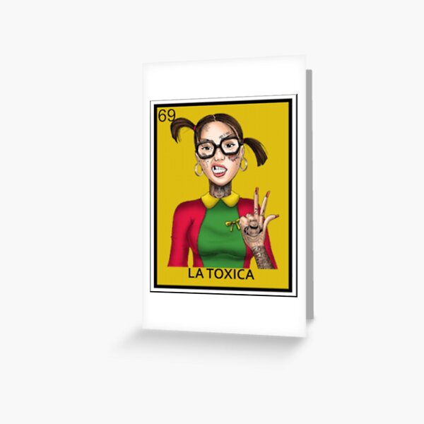 Loteria La Toxica Chilindrina Mexican Bingo Latino Greeting Card