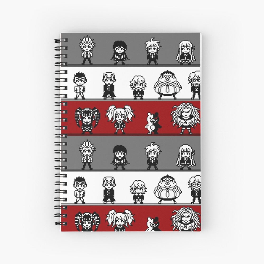 Cuaderno De Espiral Dangan Ronpa Pixel Art De Lilnickf6 Redbubble