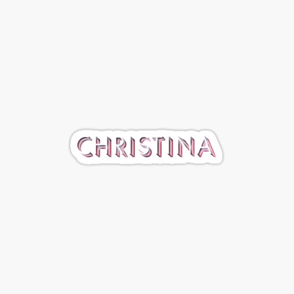 Christina Sticker By Melmel9 Redbubble