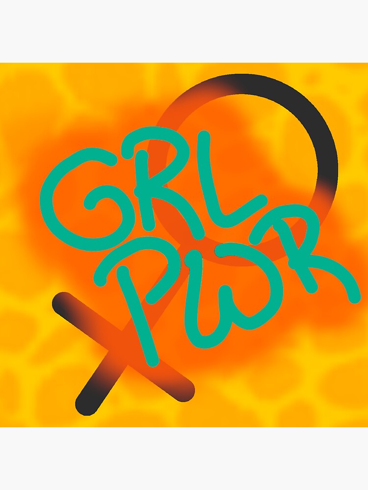 Grl Pwr Girl Power Sticker For Sale By Curiouslyken Redbubble