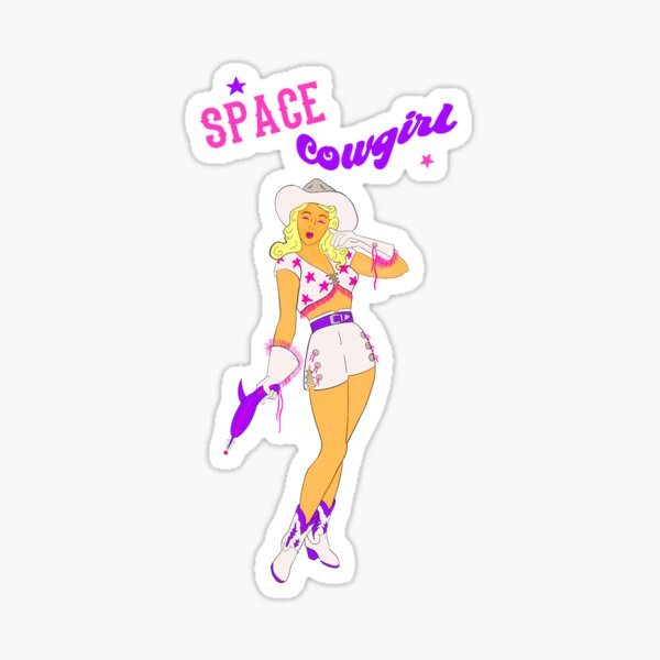 Space Cowgirl Sticker For Sale By Magcow Redbubble