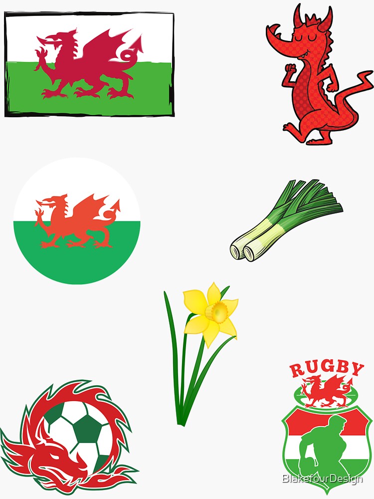 Wales Welsh Variety Sticker Pack Sticker For Sale By