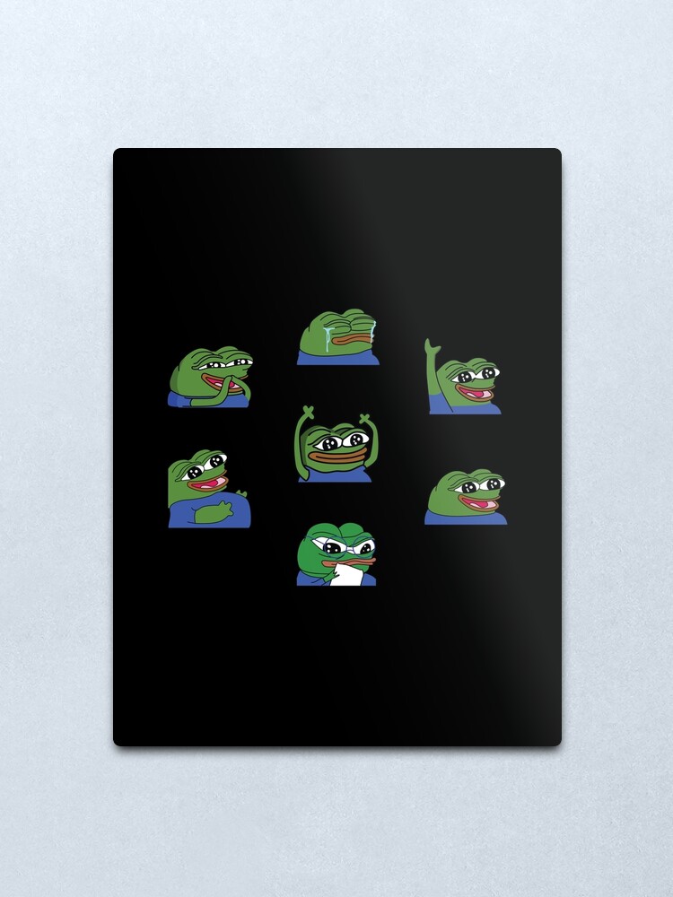 Peepo Twitch Emotes Pack Metal Print For Sale By OldDannyBrown Redbubble