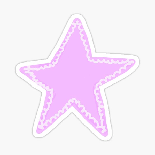 Lacey Pastel Purple Star Sticker For Sale By Kaitlyn 223e4 Redbubble