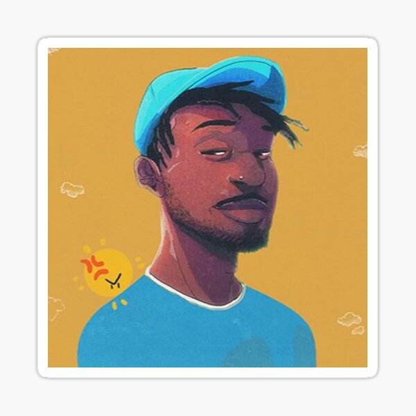 Isaiah Rashad Lil Sunny Draw Sticker For Sale By Beevense Redbubble