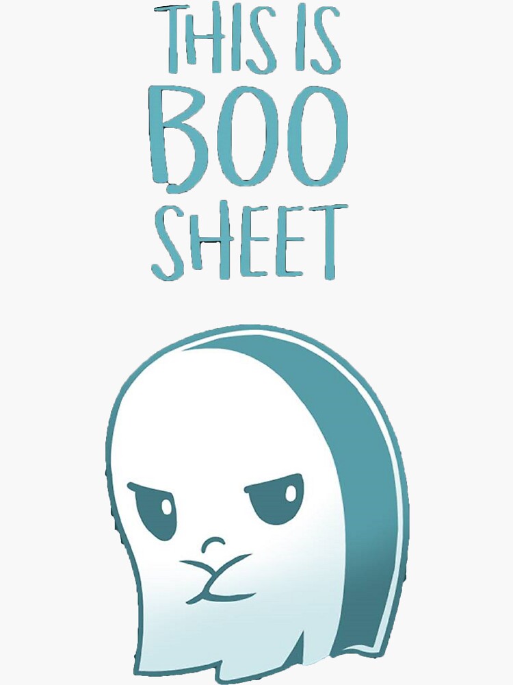 Pegatina Esta Es La Hoja De Boo De Amine Senpai Redbubble