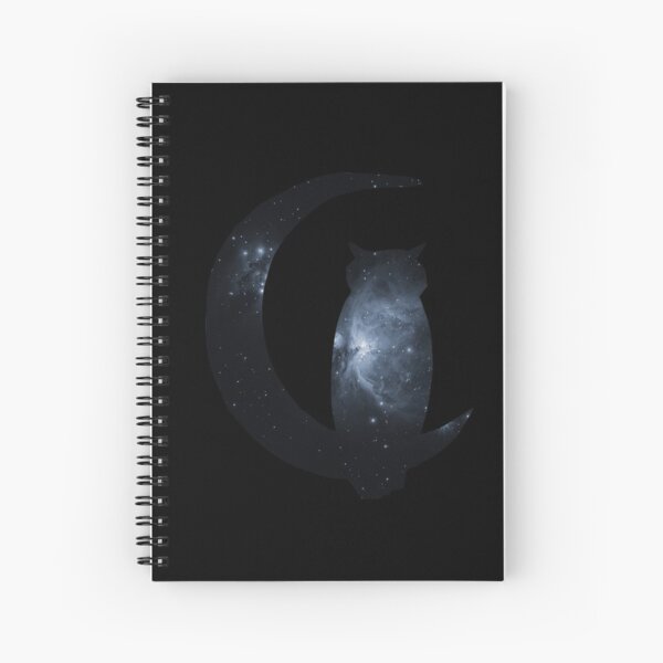 Cuaderno De Espiral Regalo M Gico De La Silueta De La Luna Del B Ho