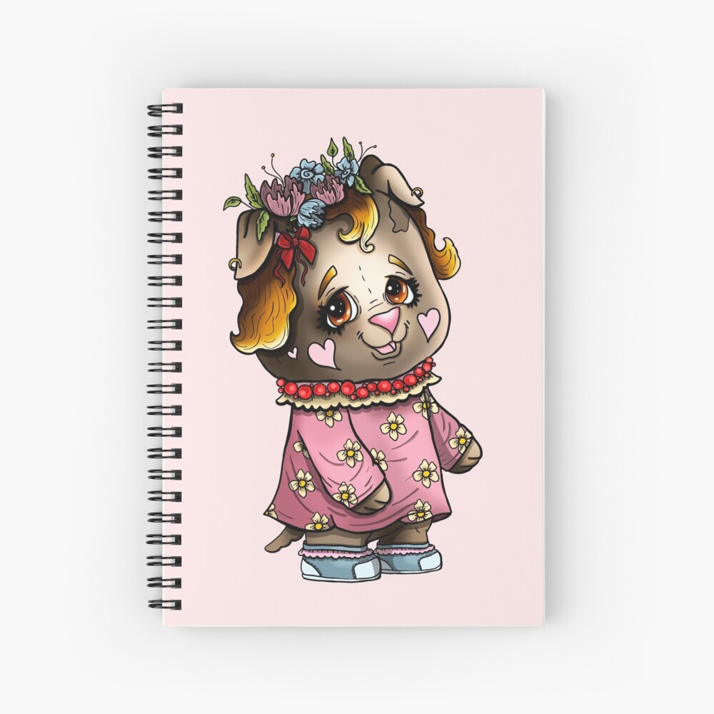 Cuaderno De Espiral Personaje De Dibujos Animados Adorable Cachorro