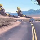 Highway Patrolman by Simon Stålenhag