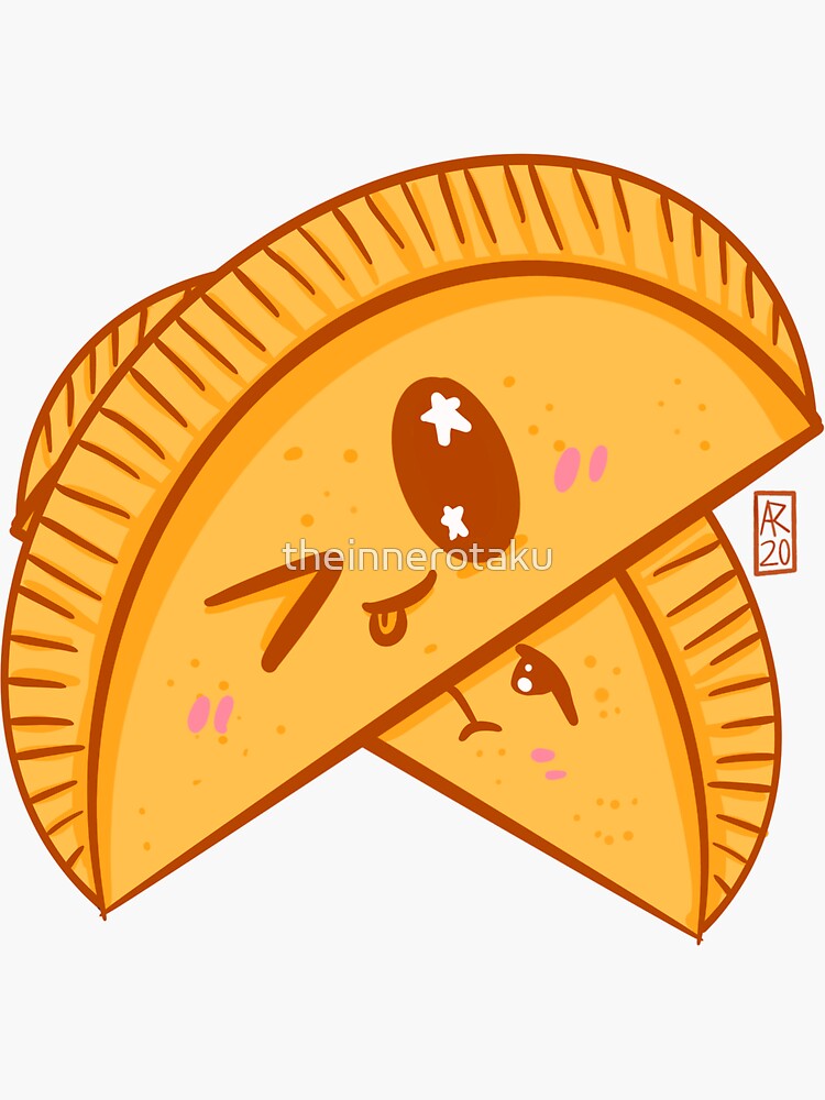 Cute Empanada Kawaii Food Sticker For Sale By Theinnerotaku Redbubble