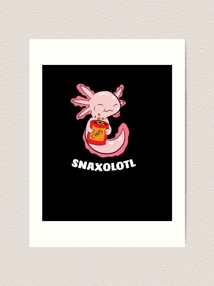 Cute Axolotl Lover Snaxolotl Kawaii Axolotl Food Sweets Pullover