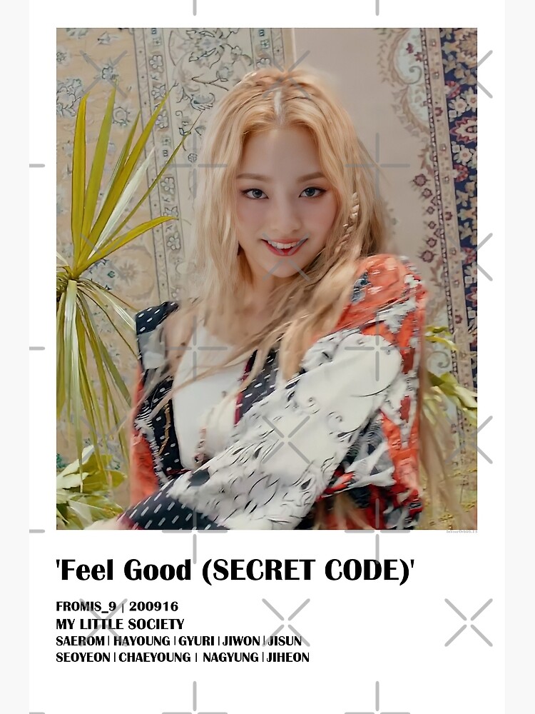 Fromis Feel Good Secret Code Nagyung Ver Kpop Poster