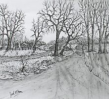 Creekside Road by Jack G Brauer